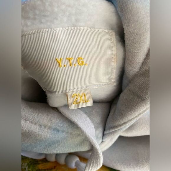 YTG Yitai Landscape Hoodie Sweatshirt Sz 2XL Floral Art Wear Nature Outdoor - Picture 5 of 13